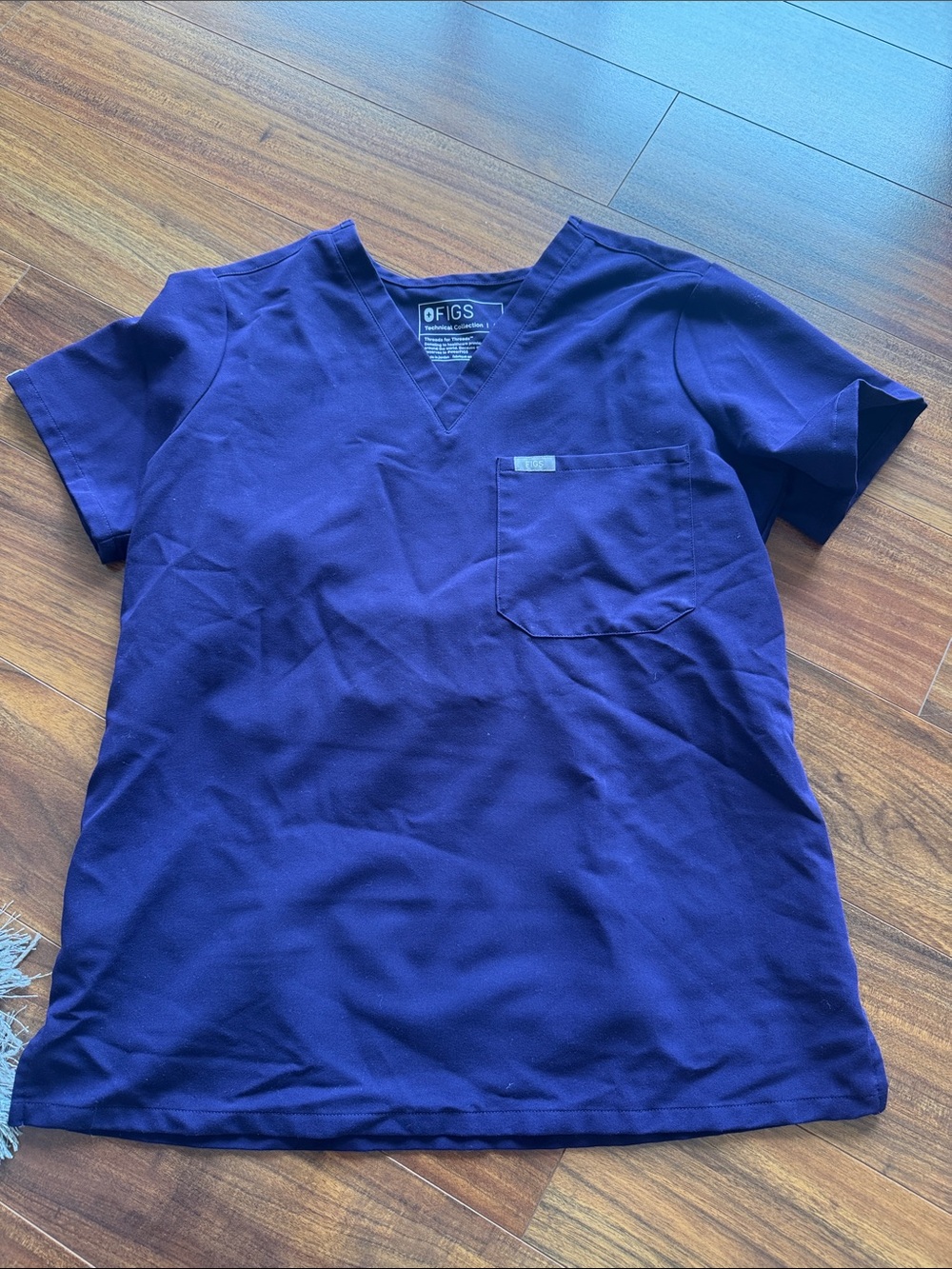 FIGS Purple V-Neck Scrub Top